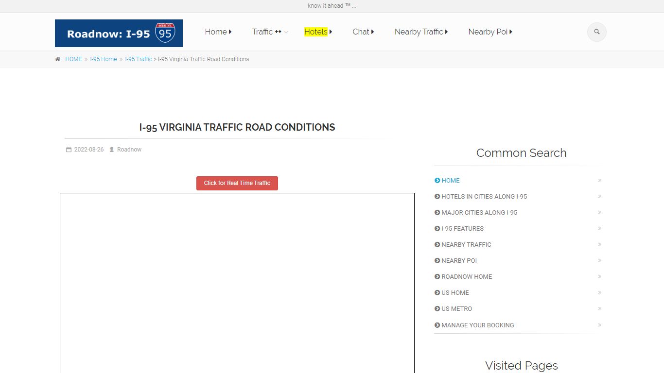 I-95 Virginia Traffic Road Conditions - Roadnow